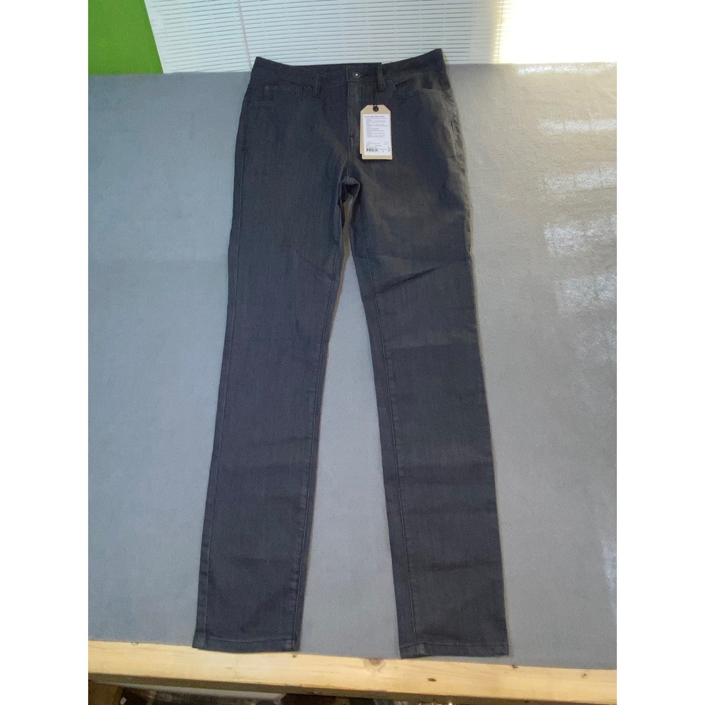 Prana Kara High Rise Jeans Womens 6 28 Regular Dark Grey Slim Straight Denim NWT